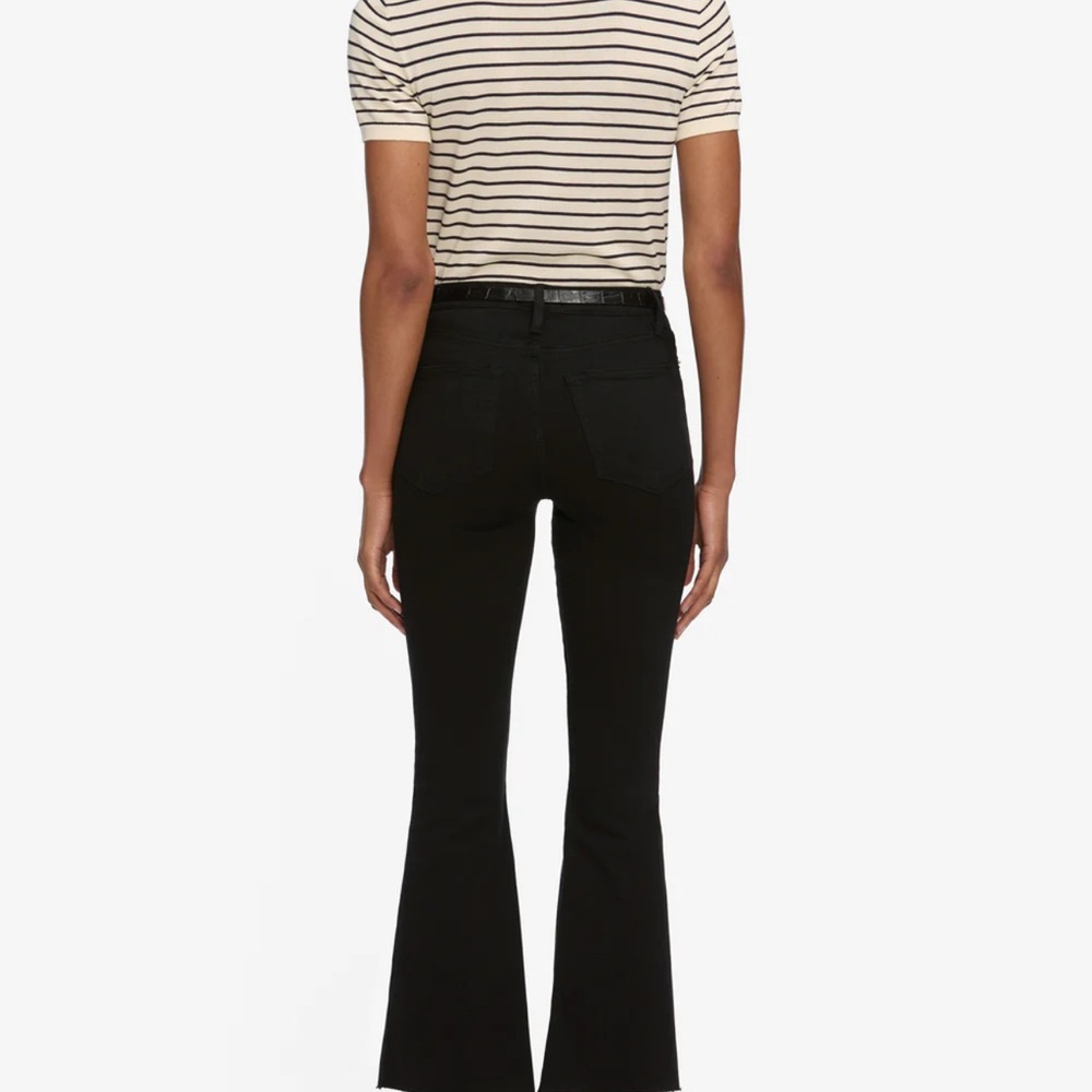FRAME Le Pixie Crop Mini Boot Gray Jeans - Fray Hem